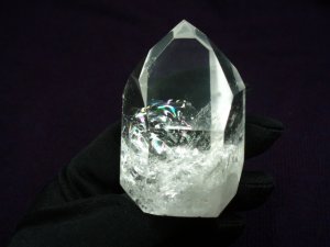 画像1: レインボー水晶ポイント・ポリッシュ (1)